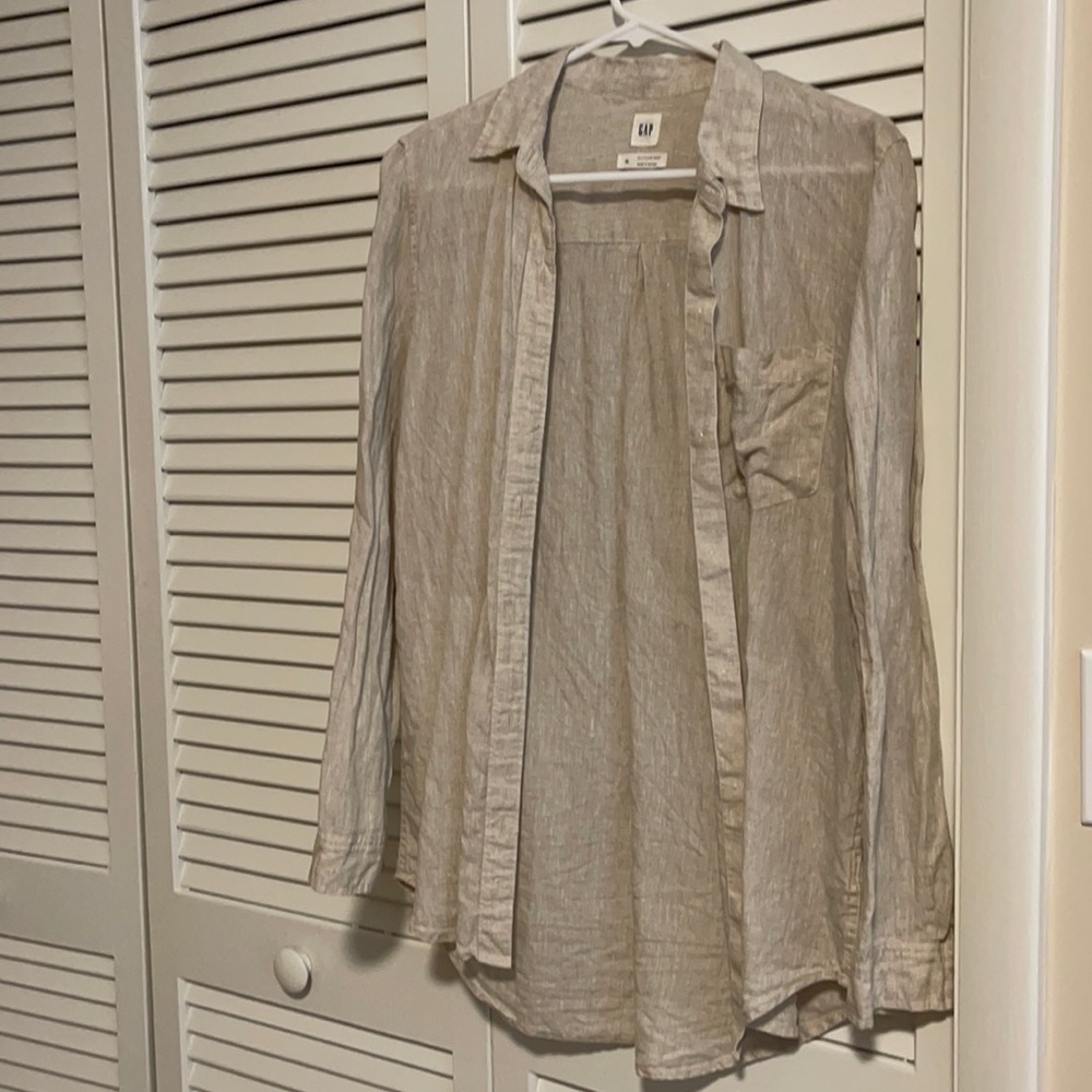 GAP linen Boyfriend shirt